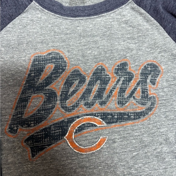 Reebok Gray and Blue Long Sleeve Tee Bears NFL - Picture 3 of 4